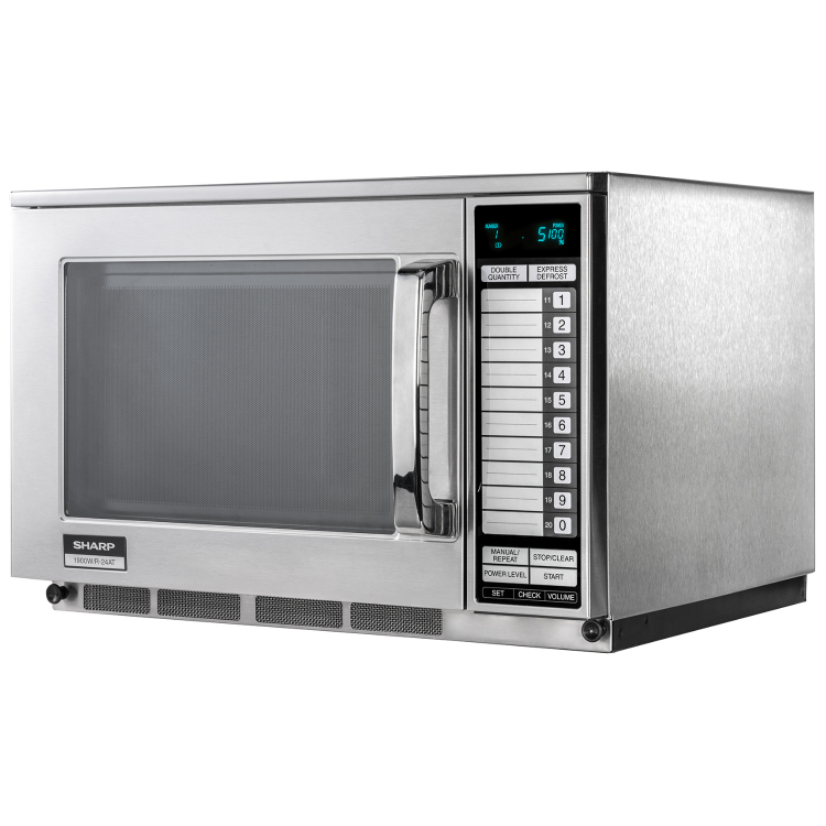 Sharp R24AT 1900W Commercial Microwave Heavy Duty Programmable
