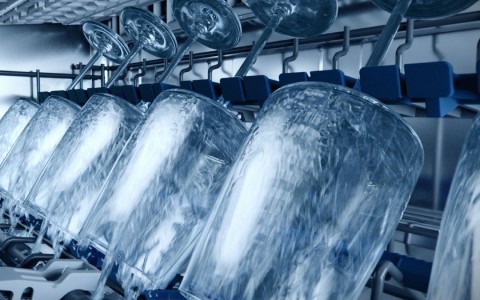 delicate glass wash dishwasher.