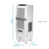 GRADE A1 - Slim40iH 40L Slim Humidifier Evaporative Air Cooler and Antibacterial Air Purifier for areas up to 45 sqm