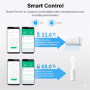 Tuya Smart WiFi Universal IR Remote & Temp Humidity Sensor with LCD Display — Control AC TV & Home Climate