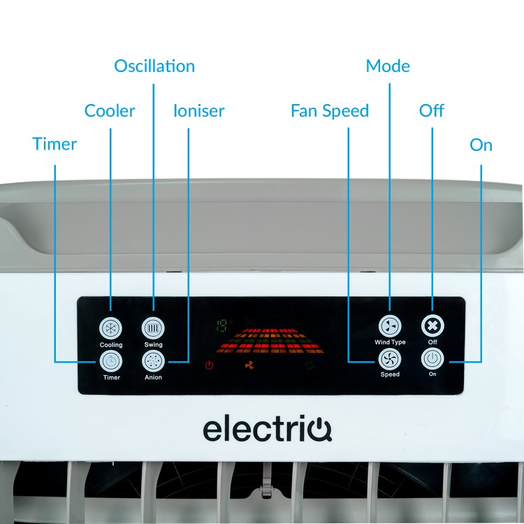 GRADE A2 - Storm100E 100L Powerful Evaporative Air Cooler for areas up to 100 sqm  