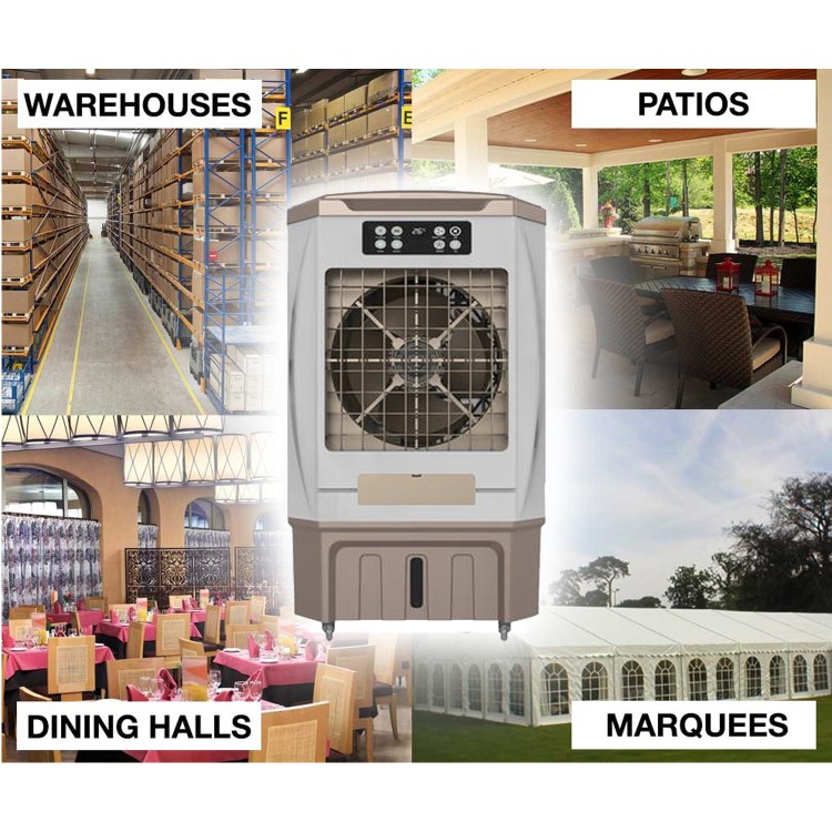 GRADE A2 - Storm100E 100L Powerful Evaporative Air Cooler for areas up to 100 sqm  