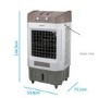 GRADE A1 - electriQ Storm80E 80L Evaporative Air Cooler for areas up to 90 sqm