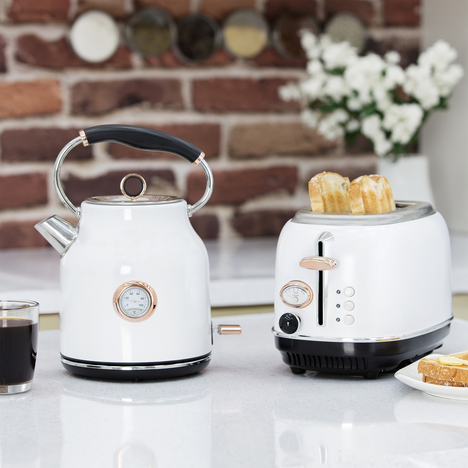 Breville Lustra Kettle Breville Kettle And Toaster Set Cream