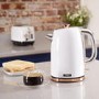 Tower T10023W 1.7L Jug Kettle - Rose Gold & White