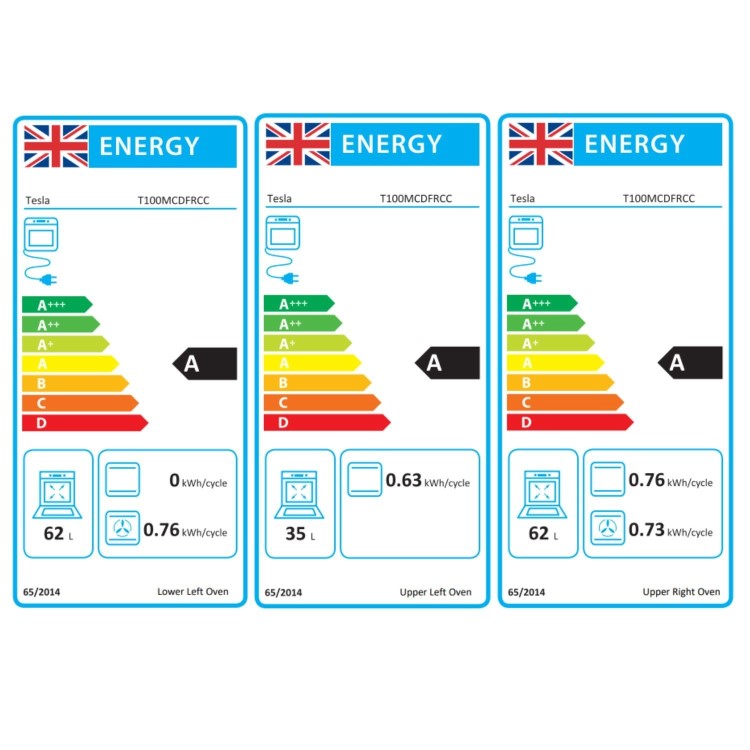 Tesla 100cm Dual Fuel Range Cooker - Cream