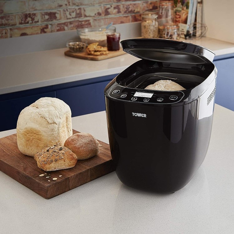 GRADE A1 - Tower T11003 2lb Breadmaker - Black