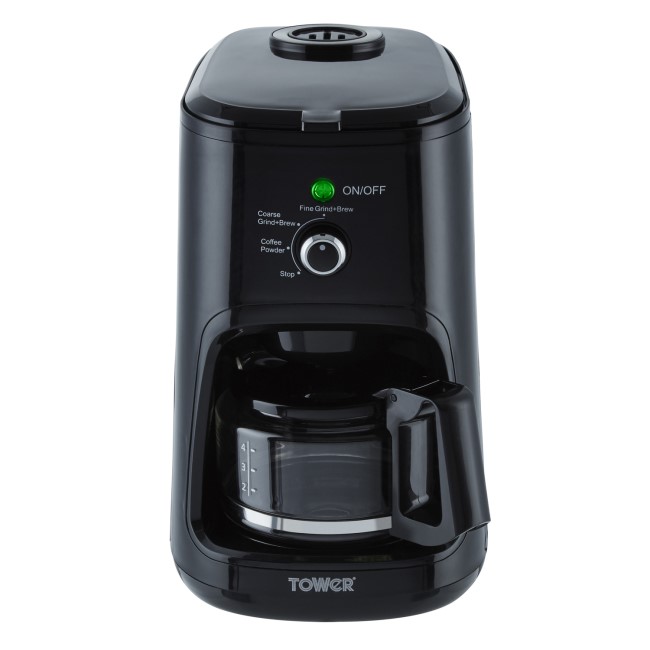 Tower T13005 Bean to Cup Coffee Machine - Black