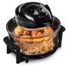 Tower T14001 12L Halogen Oven with 5L Extender Ring - Black