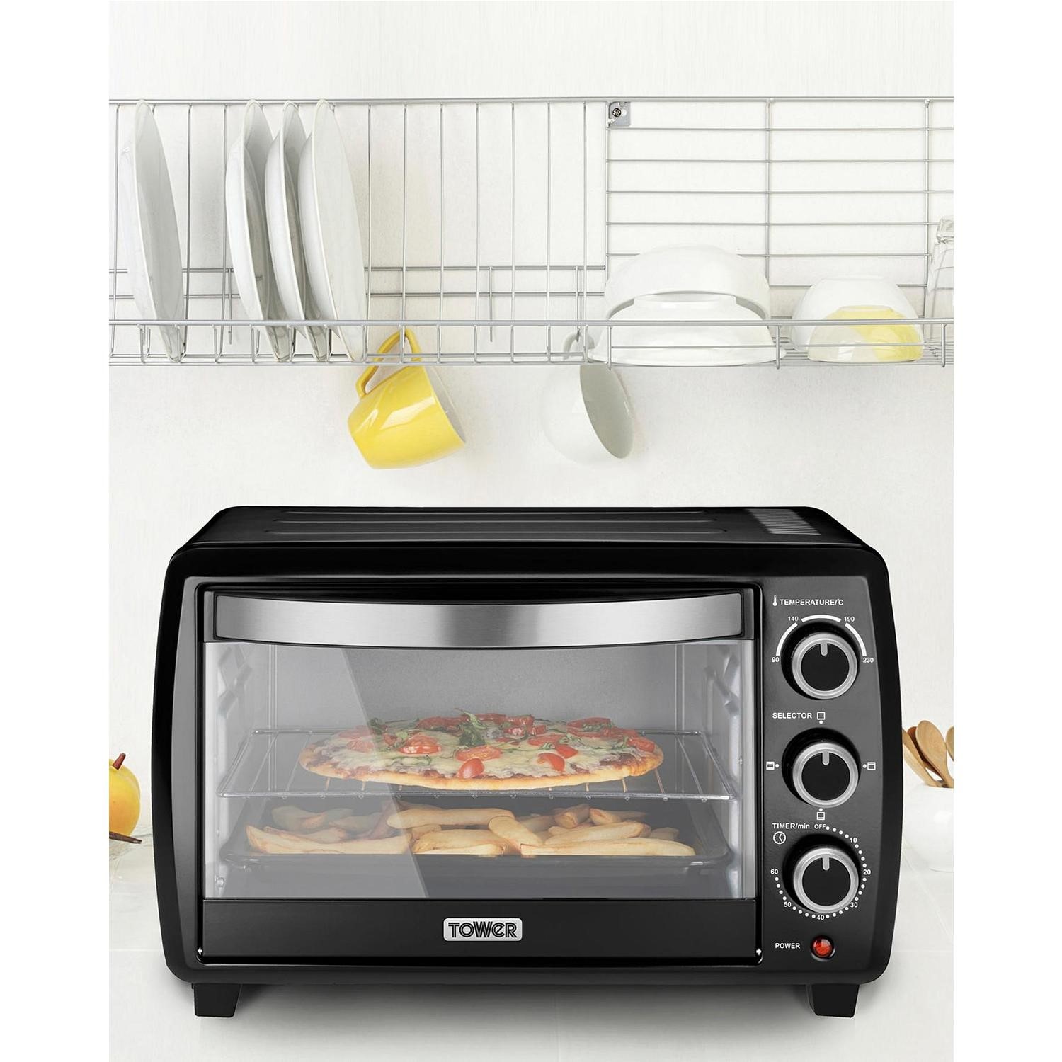 Tower T14012 23L Mini Oven - Black | Appliances Direct