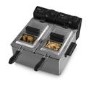 Tower T17007 3L Dual Deep Fat Fryer - Stainless Steel
