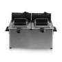 Tower T17007 3L Dual Deep Fat Fryer - Stainless Steel