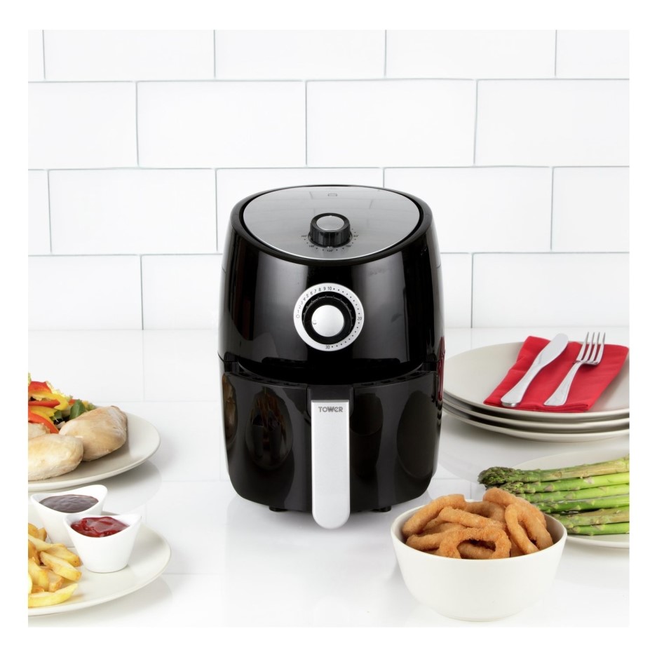 Tower T17023 2.2L Air Fryer Black Appliances Direct