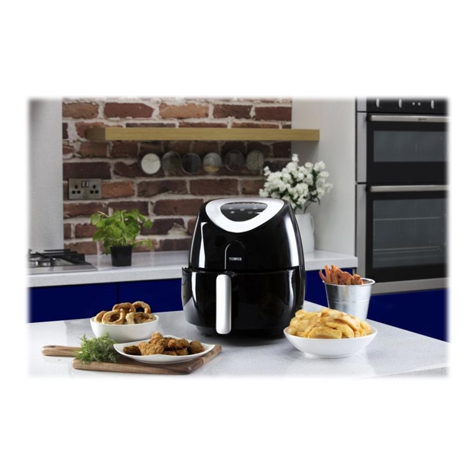 Tower T17024 4.3L Digital Air Fryer Black Appliances Direct