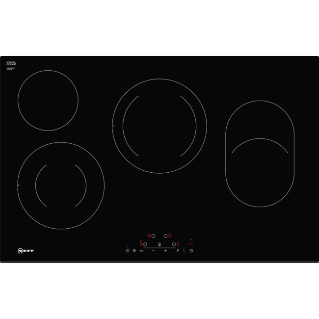 NEFF T18FD36X0 N70 80.2cm TouchControl Four Zone Ceramic Hob With Bevelled Front Edge