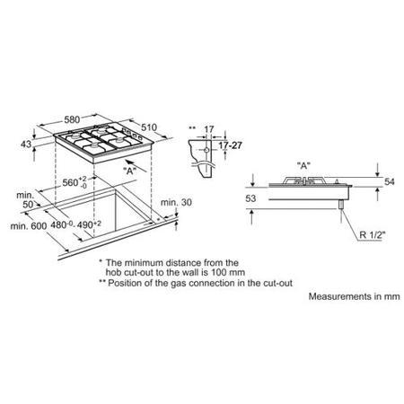 Neff T21S46N1 Series 1 Four Burner Gas Hob