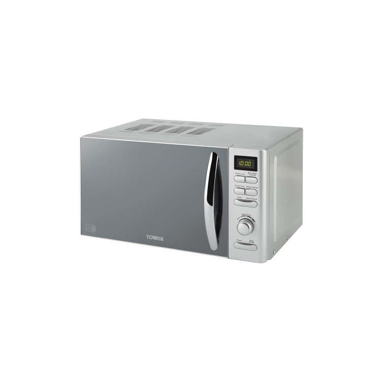 Tower T24019S 800W 20L Freestanding Microwave - Silver