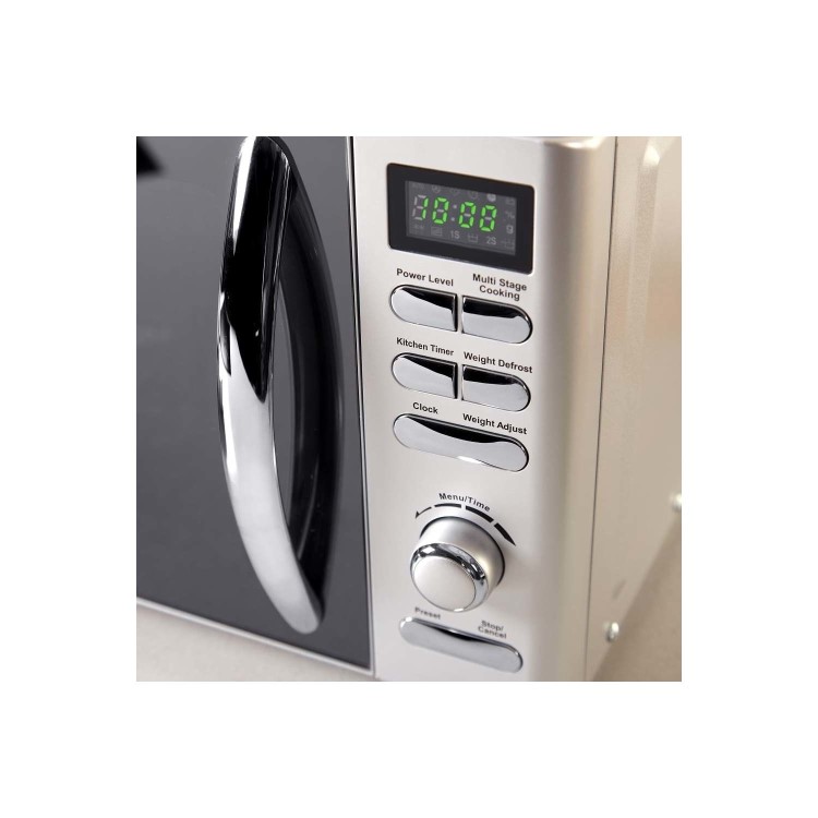 Tower T24019S 800W 20L Freestanding Microwave - Silver