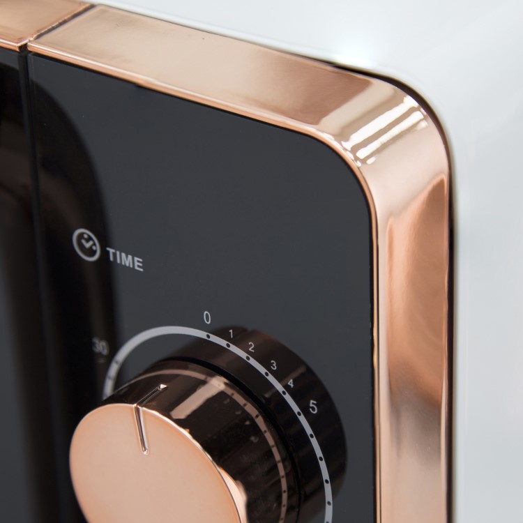 Tower T24020W 20L 800W Freestanding Microwave - Rose Gold And White