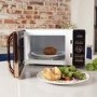 Tower T24021W 800W 20L Freestanding Microwave Oven - White Black And Rose Gold
