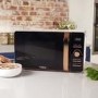 Tower T24021W 800W 20L Freestanding Microwave Oven - White Black And Rose Gold
