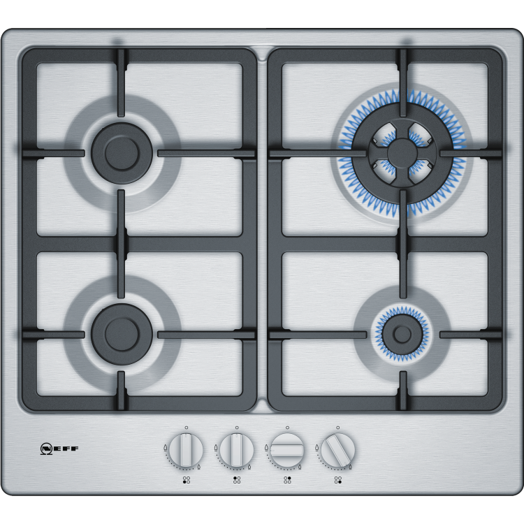 Refurbished Neff T26BB59N0 58cm 4 Burner Gas Hob Stainless Steel
