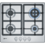 Refurbished Neff T26BB59N0 58cm 4 Burner Gas Hob Stainless Steel