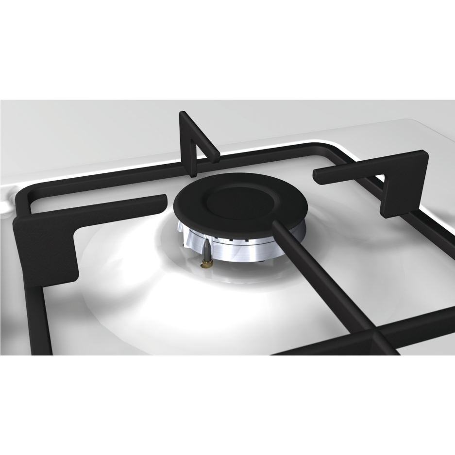 Neff T26BR46W0 N30 58cm Four Burner Gas Hob With Side Controls White
