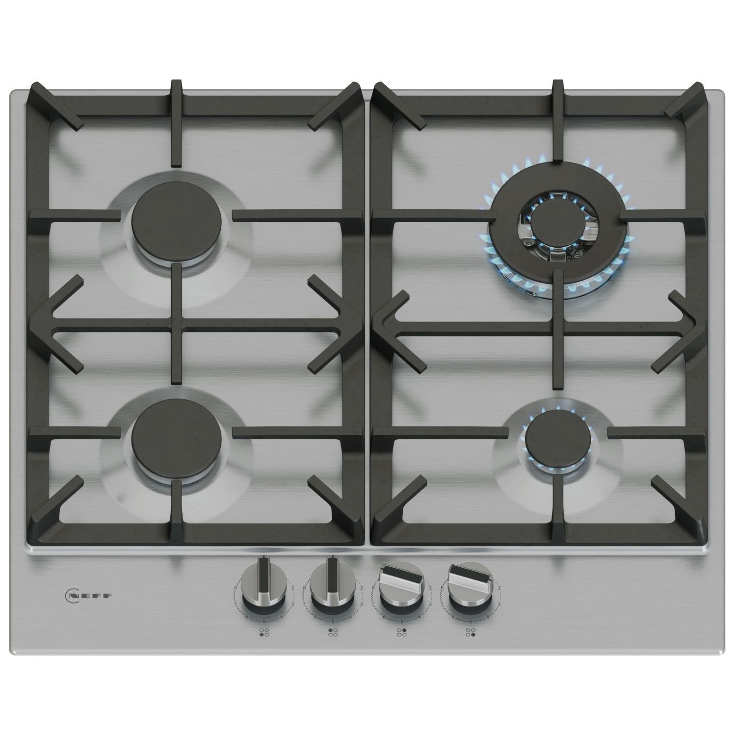 Neff T26CIH8N0 60cm N70 4 Burner Gas Hob – STAINLESS STEEL