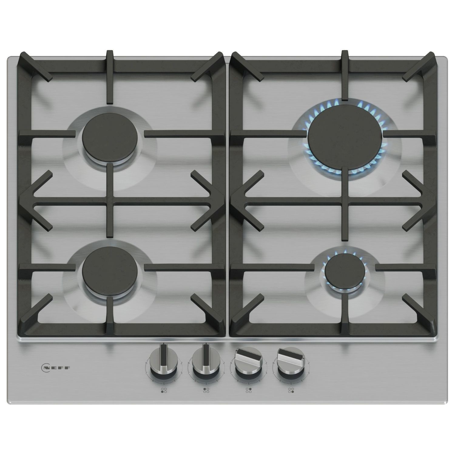 Neff N70 60cm 4 Burner Gas Hob - Stainless Steel
