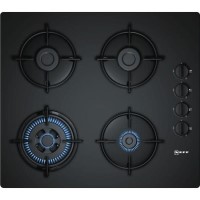 GRADE A2 - Neff T26CR51S0 N30 60cm Four Burner Gas-on-glass Hob With Side Controls - Black