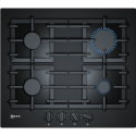 T26CS49S0 Neff N70 59cm Gas on Glass 4 Burner Gas Hob - Black