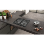 Neff T26DA49N0 N70 59cm Four Zone Gas Hob Stainless Steel With Cast Iron Pan Stands