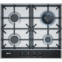 Refurbished Neff T26DA59N0 59cm Four Zone Gas Hob Stainless Steel With Cast Iron Pan Stands