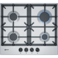 Neff N70 59cm 4 Burner Gas Hob - Stainless Steel Neff N70 59cm 4 Burner Gas Hob - Stainless Steel