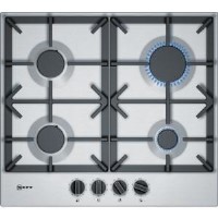 GRADE A1 - Neff T26DS49N0 59cm Four Zone Gas Hob Stainless Steel With Cast Iron Pan Stands