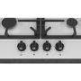 Neff T26DS49W0 N70 59cm Four Zone Gas Hob White With Cast Iron Pan Stands