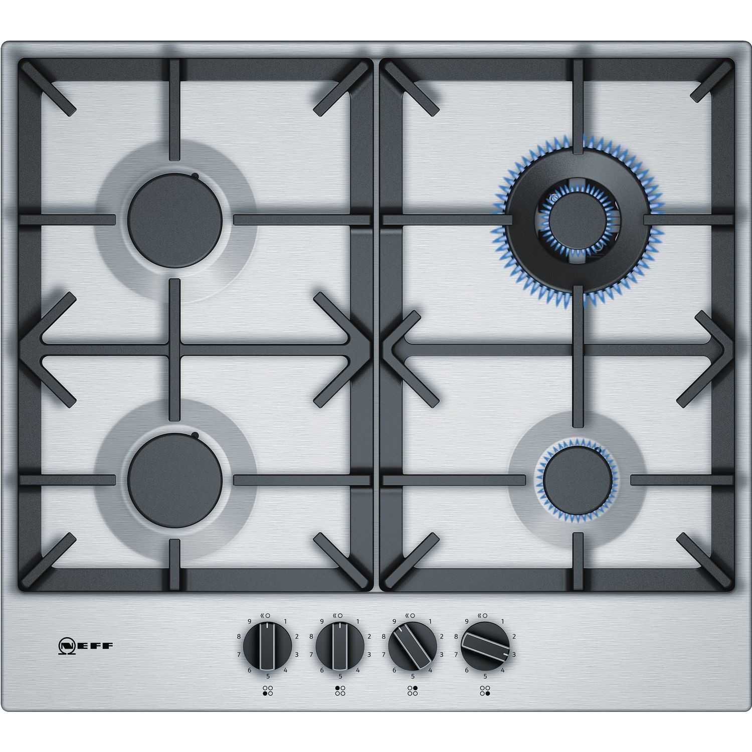 Neff Stainless Steel T26ds59n0 N70 60Cm 4 Burner Gas Hob Size 58.2