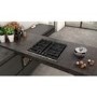 Neff T26TA49N0 61cm Four Zone Gas-on-glass Hob Black With Cast Iron Pan Stands