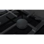 Neff T26TA49N0 61cm Four Zone Gas-on-glass Hob Black With Cast Iron Pan Stands