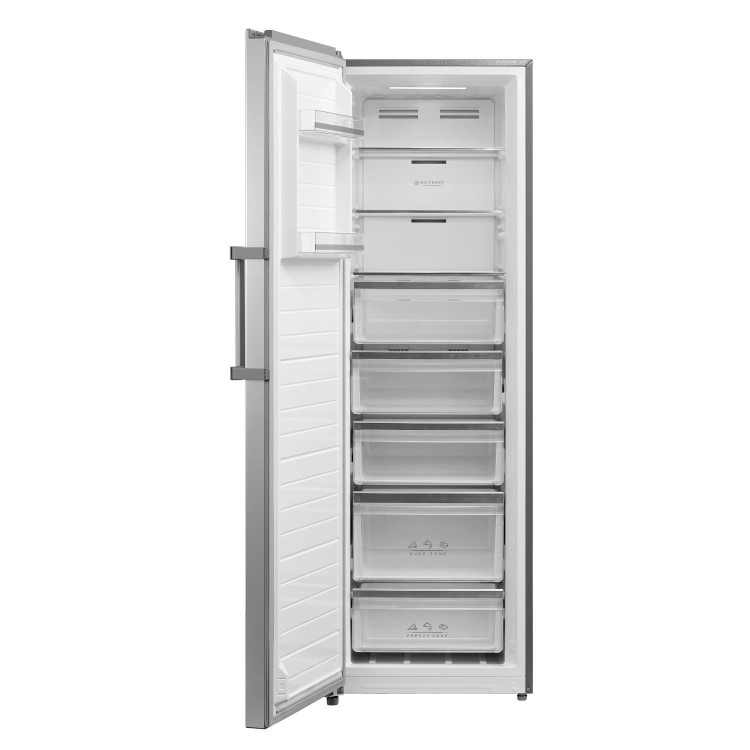 Tesla 272 Litre Freestanding Upright Freezer - Stainless steel