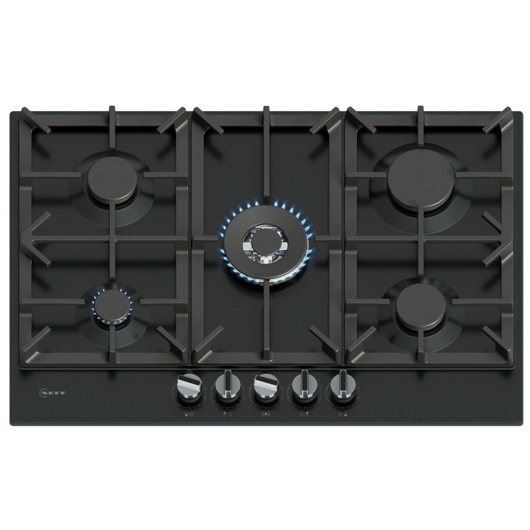 Neff N70 75cm 5 Burner Gas Hob - Black