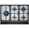 Neff T27DA79N0 N70 75cm Five Burner Gas Hob Stainless Steel With Cast Iron Pan Stands