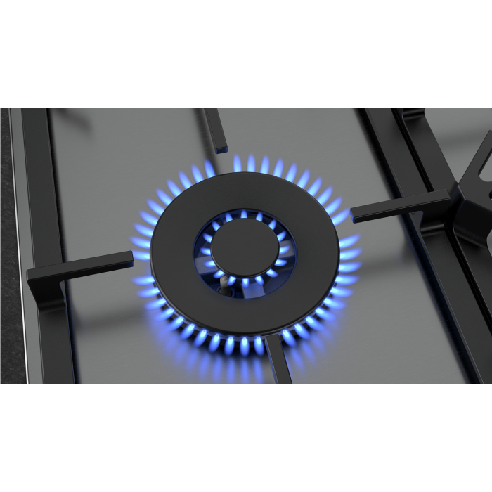 Neff T27DA79N0 N70 75cm Five Burner Gas Hob Stainless Steel With Cast