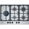 Refurbished Neff T27DS79N0 75cm 5 Burner Gas Hob Stainless Steel With Cast Iron Pan Stands
