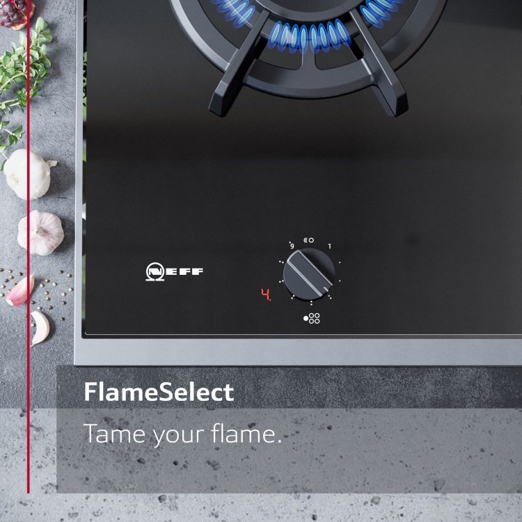 Neff N70 90cm 5 Burner Gas Hob - Stainless Steel