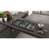 GRADE A3 - Neff T29DA69N0 N70 90cm Five Burner Gas Hob Stainless Steel With Cast Iron Pan Stands