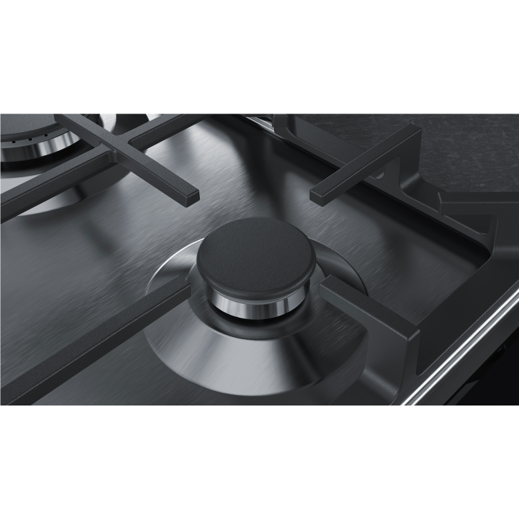 GRADE A3 - Neff T29DA69N0 N70 90cm Five Burner Gas Hob Stainless Steel With Cast Iron Pan Stands