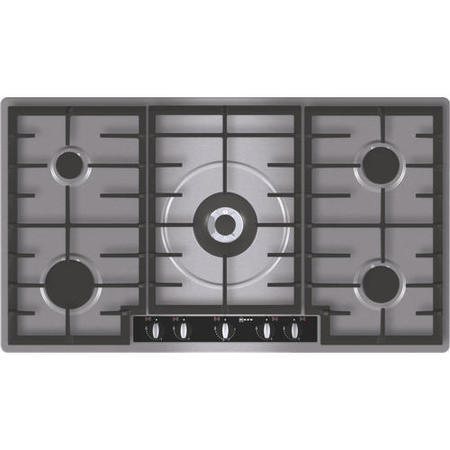 Neff T29R66N1 Series 3 90cm Wide 5 Burner Gas Hob - Stainless Steel