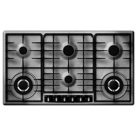 Neff T29S96N0 Series 2 90cm Front Control Gas Hob with Dual Wok and FSD